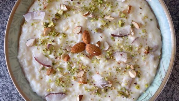 Rice Kheer 🍚🥛🌸🧂🔥🕌🇮🇳 (Rice Pudding)